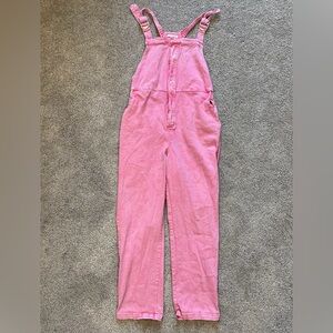 Womens Skies Are Blue Pink Jumpsuit- Size Small